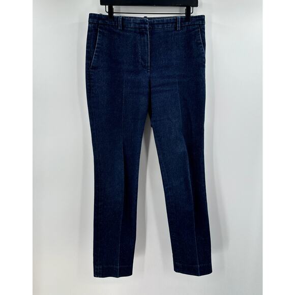 Theory Dark Wash Tailored Trouser Denim Jean Size 8 - Picture 1 of 8